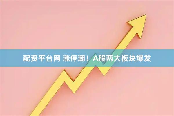 配资平台网 涨停潮！A股两大板块爆发